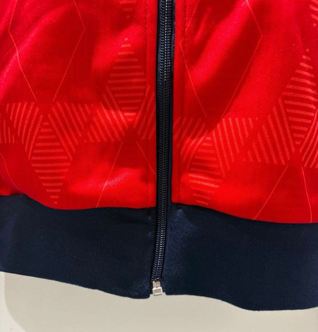 Score Draw England 1990 Away Track Jacket – Red