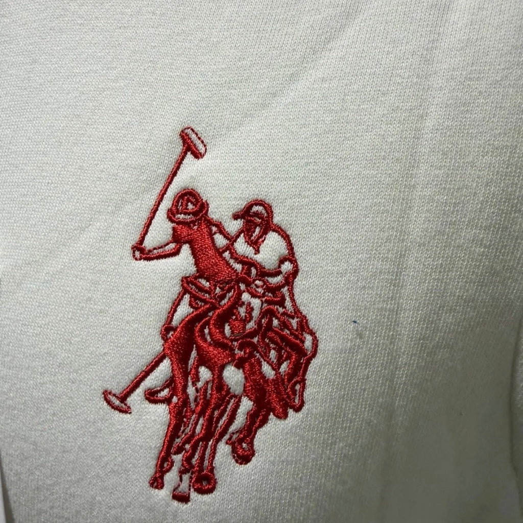 U.S. Polo Assn. Heritage Gary Brown Full-Zip Sweatshirt – Cream