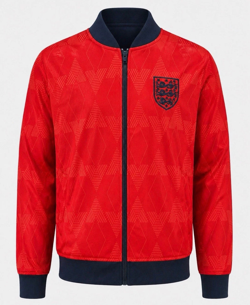 Score Draw England 1990 Away Track Jacket – Red