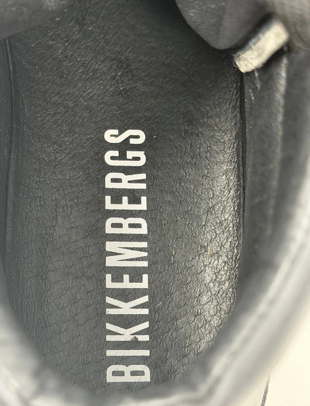 Bikkembergs Logo Stripe Leather High-Top Trainers – Black & Yellow