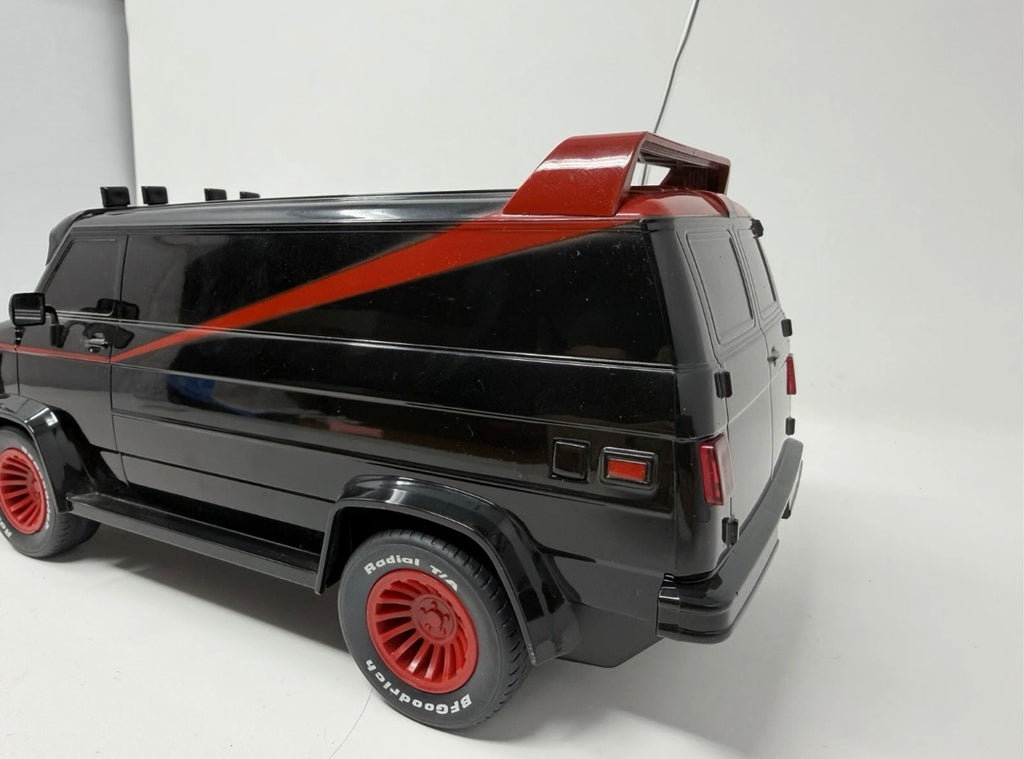 Hitari Vintage The A-Team GMC RC toy van with original controller, detailed remote control vehicle for collectors and kids.