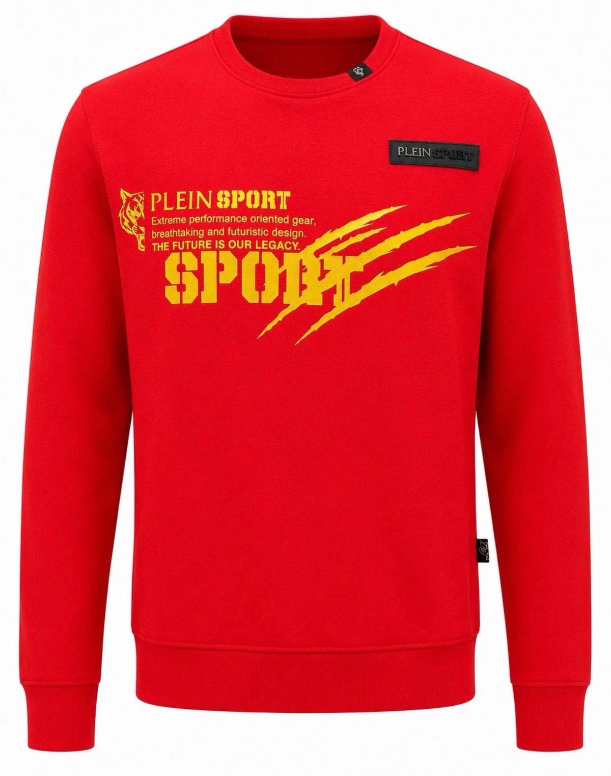 Plein Sport The Future Is Our Legacy Sweatshirt Red Gold Men’s Small