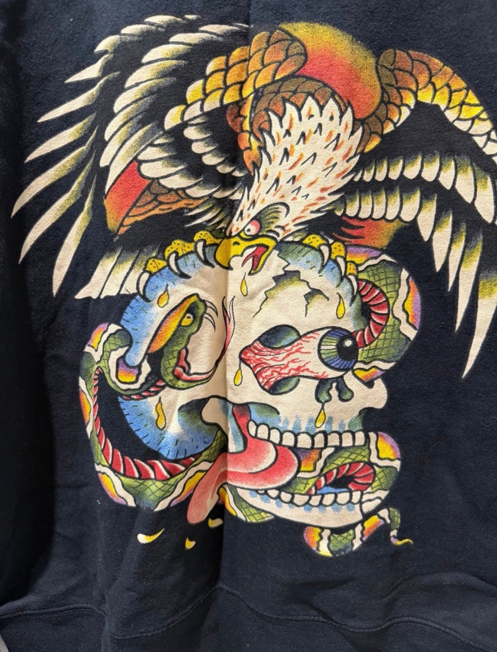 Ed Hardy New York City Tattoo Graphic Track Jacket – Black