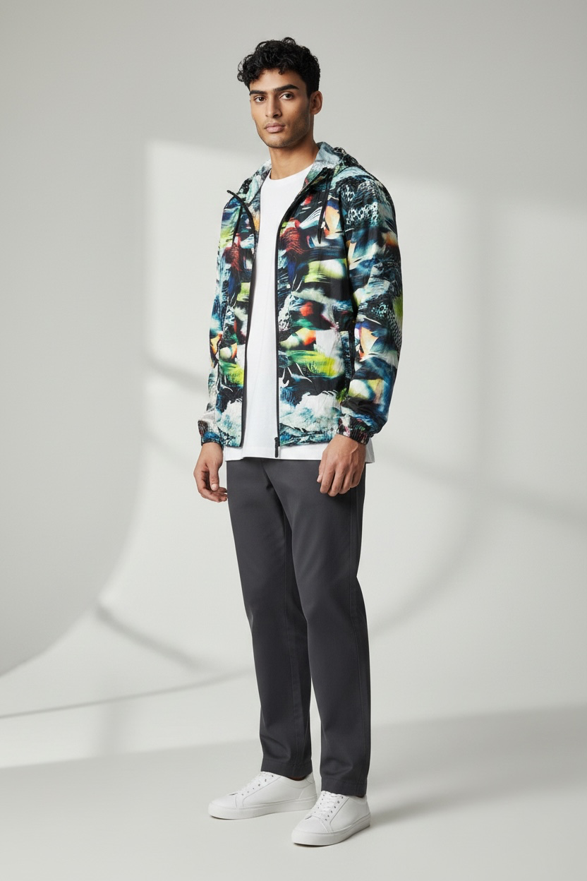Puma by Hussein Chalayan Bird Camo Windbreaker Jacket Multicolour XL – New with Tags