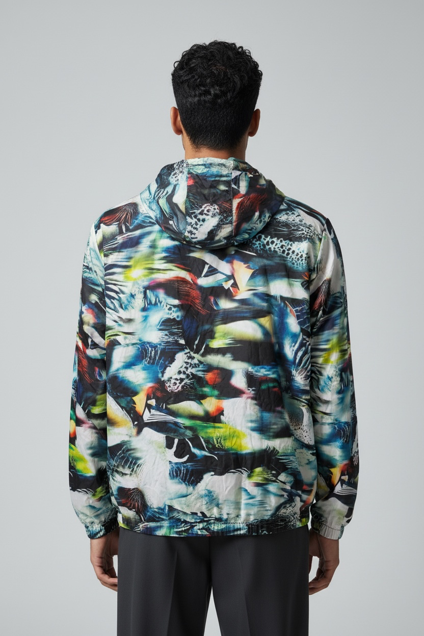 Puma by Hussein Chalayan Bird Camo Windbreaker Jacket Multicolour XL – New with Tags