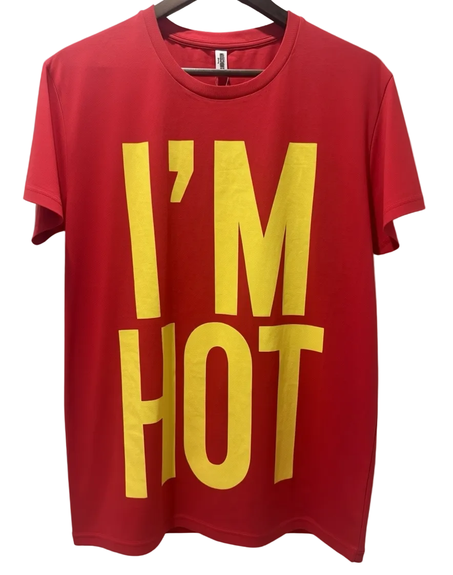 Moschino Swim I’m Hot Graphic T-Shirt Red XXL – New with Tags