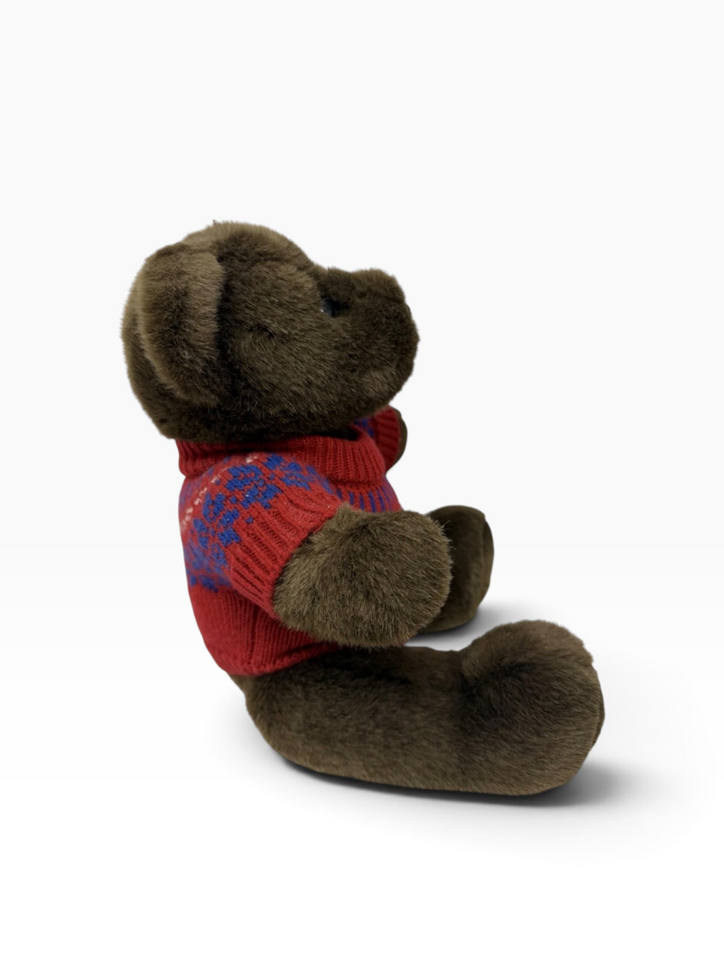 Vintage 2000 Ralph Lauren Polo Teddy Bear 40cm with Fair Isle Knit Jumper & Tags