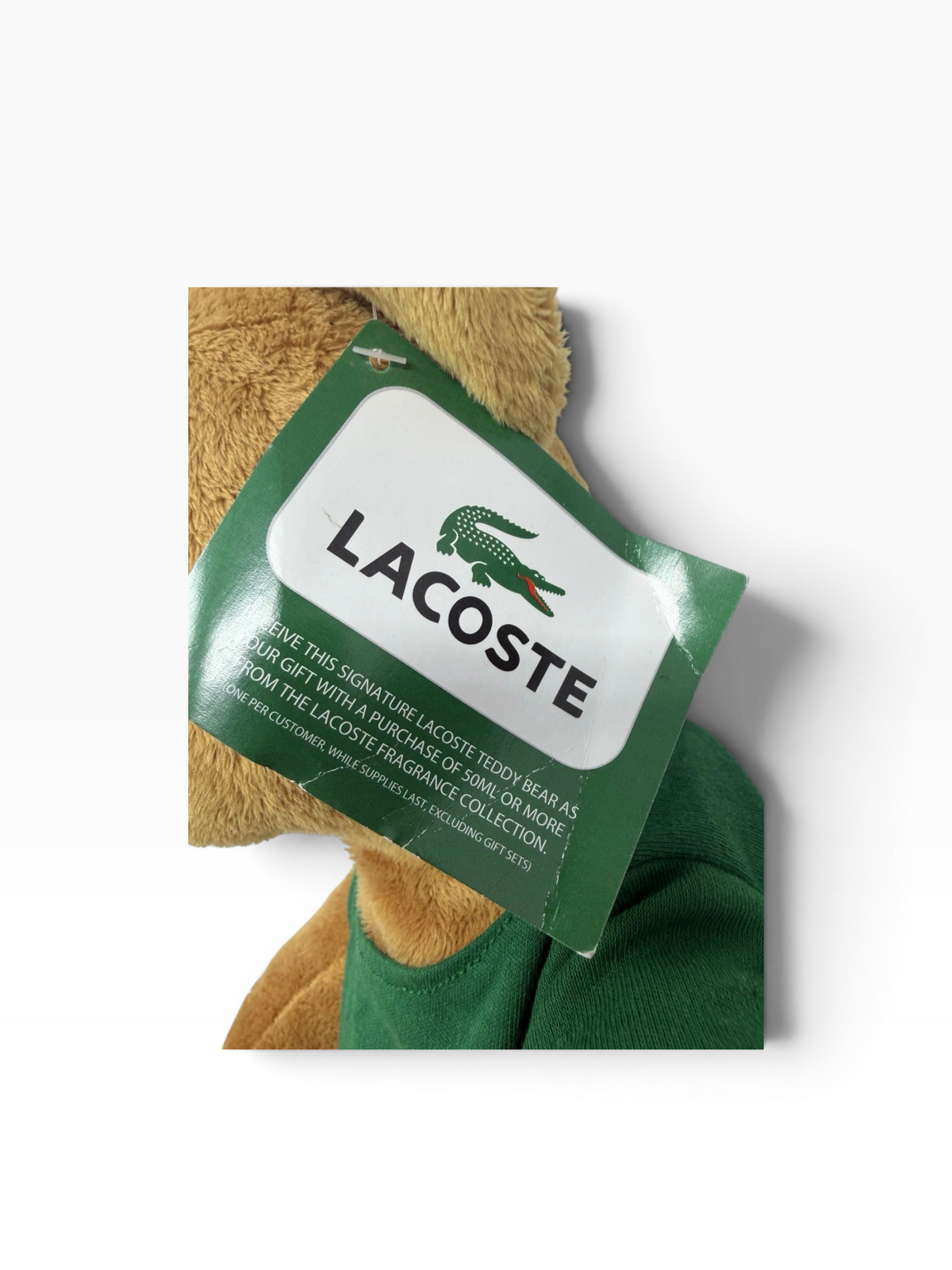 Lacoste Parfums Limited Edition Promotional Teddy Bear with Original Tag