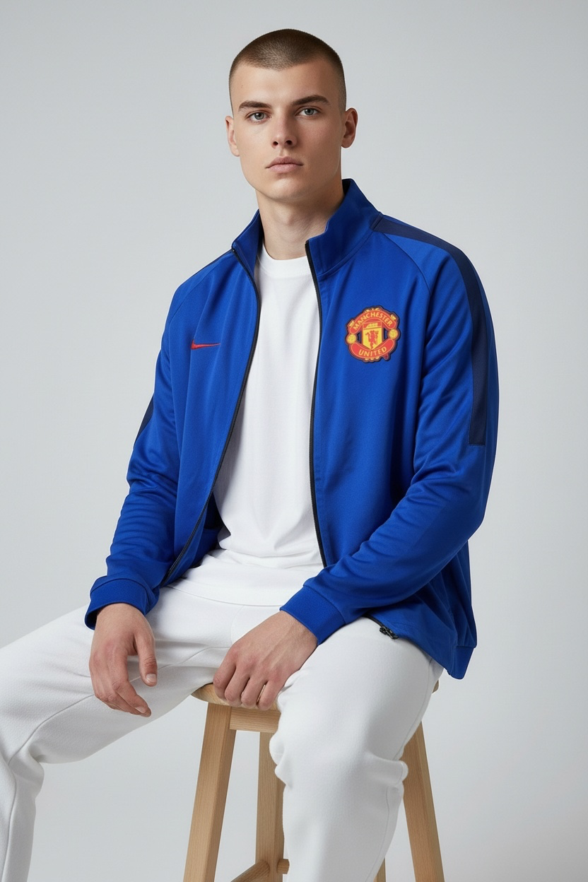 Nike Manchester United N98 Anthem Track Jacket 2014/15 Blue XL BNWT