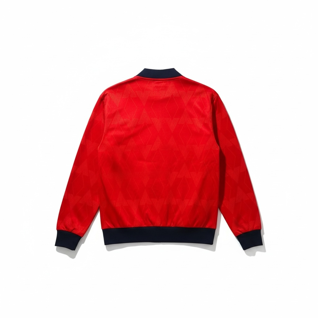 Score Draw England 1990 Away Track Jacket – Red