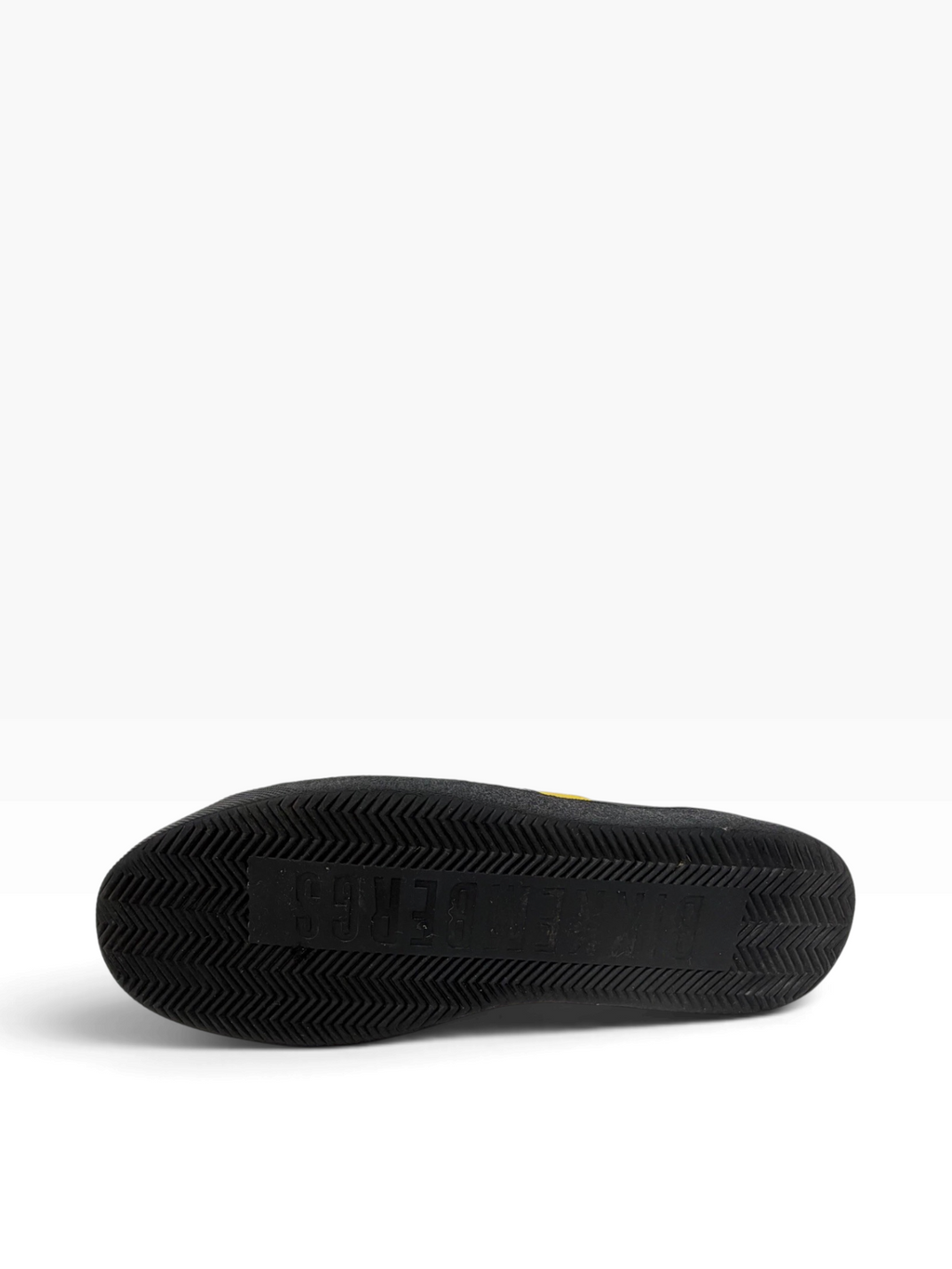 Bikkembergs Logo Stripe Leather High-Top Trainers – Black & Yellow