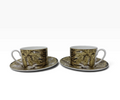 Roberto Cavalli Home Tiger Wings Coffee Cup & Saucer Set