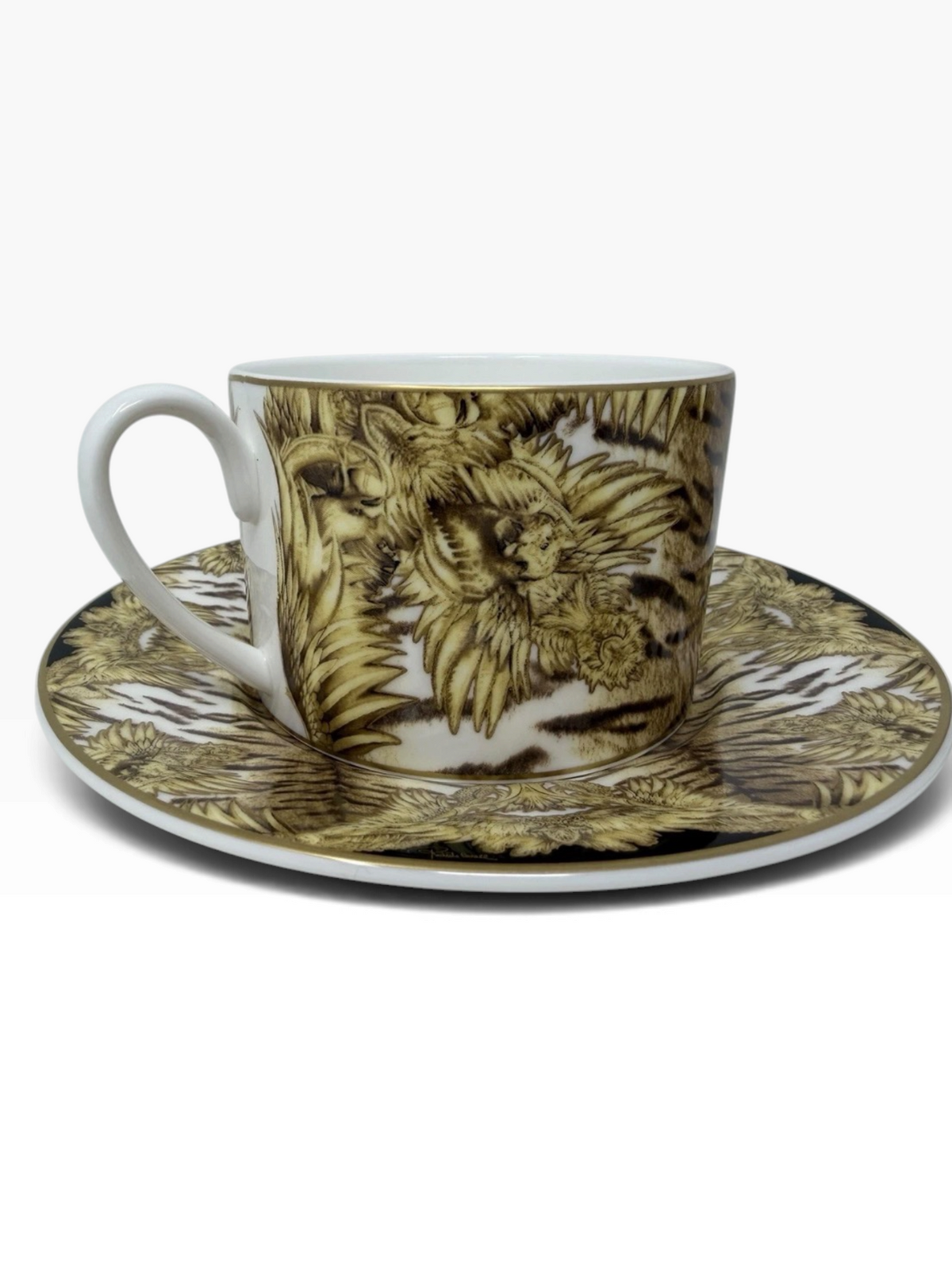 Roberto Cavalli Home Tiger Wings Coffee Cup & Saucer Set