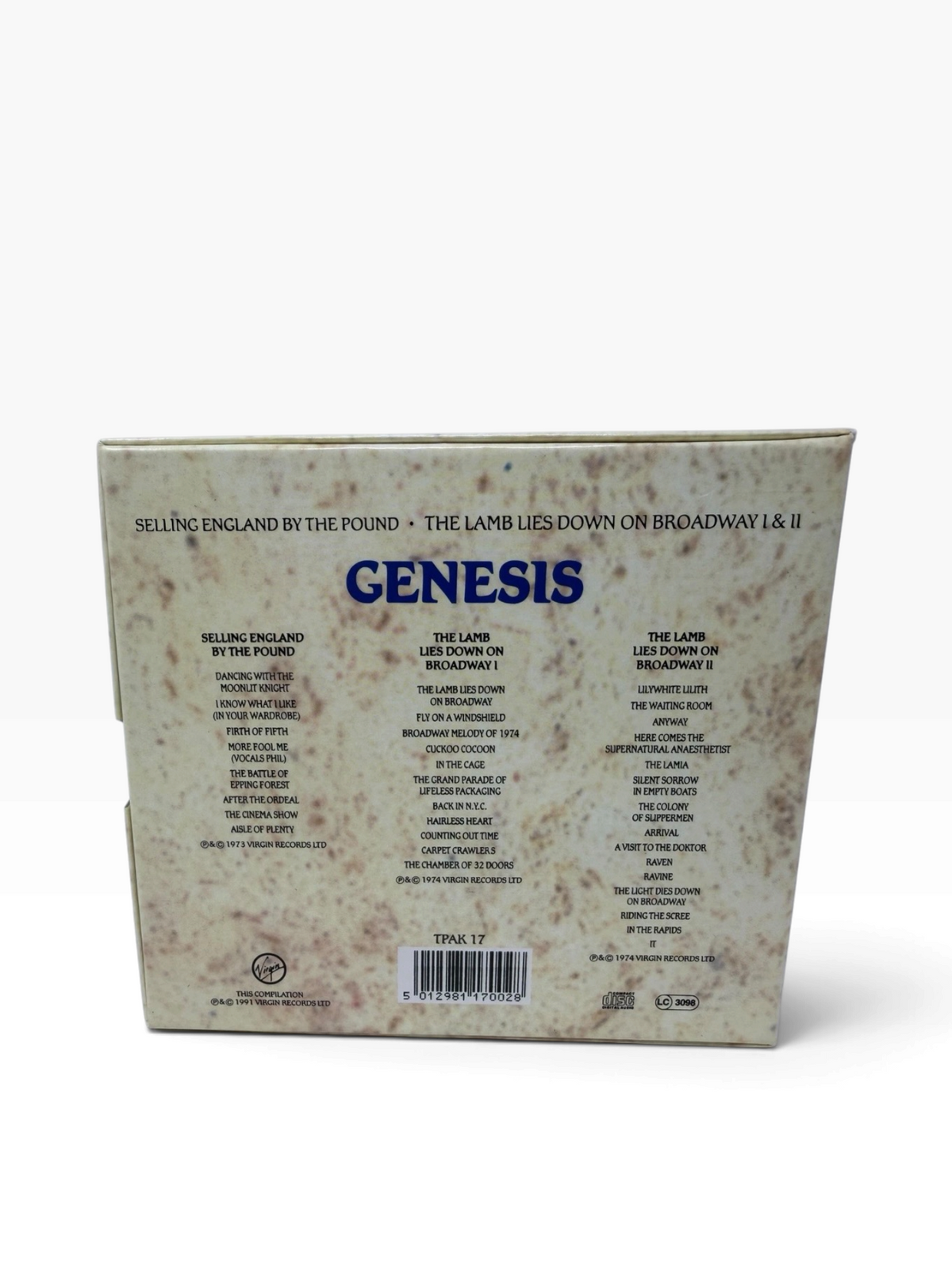 Genesis Collectors’ Edition 3 Picture Disc CD Box Set TPAK 17 1991