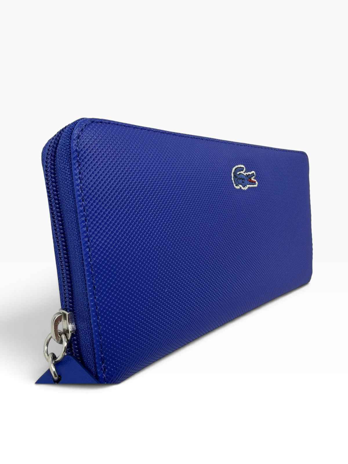 Lacoste Blue Zip Around Purse Wallet NF2285PO – Brand New & Boxed