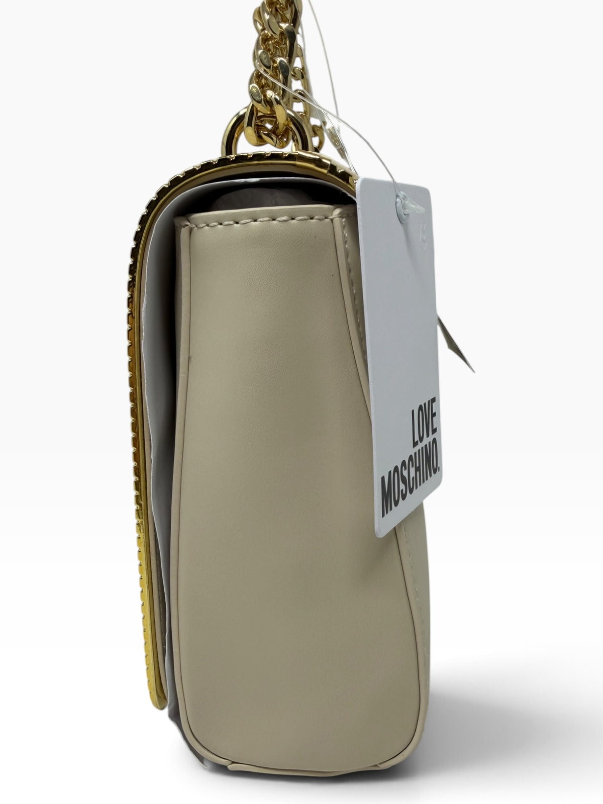 Love Moschino Ivory Gold Chain Shoulder Bag – New With Tags & Dust Bag