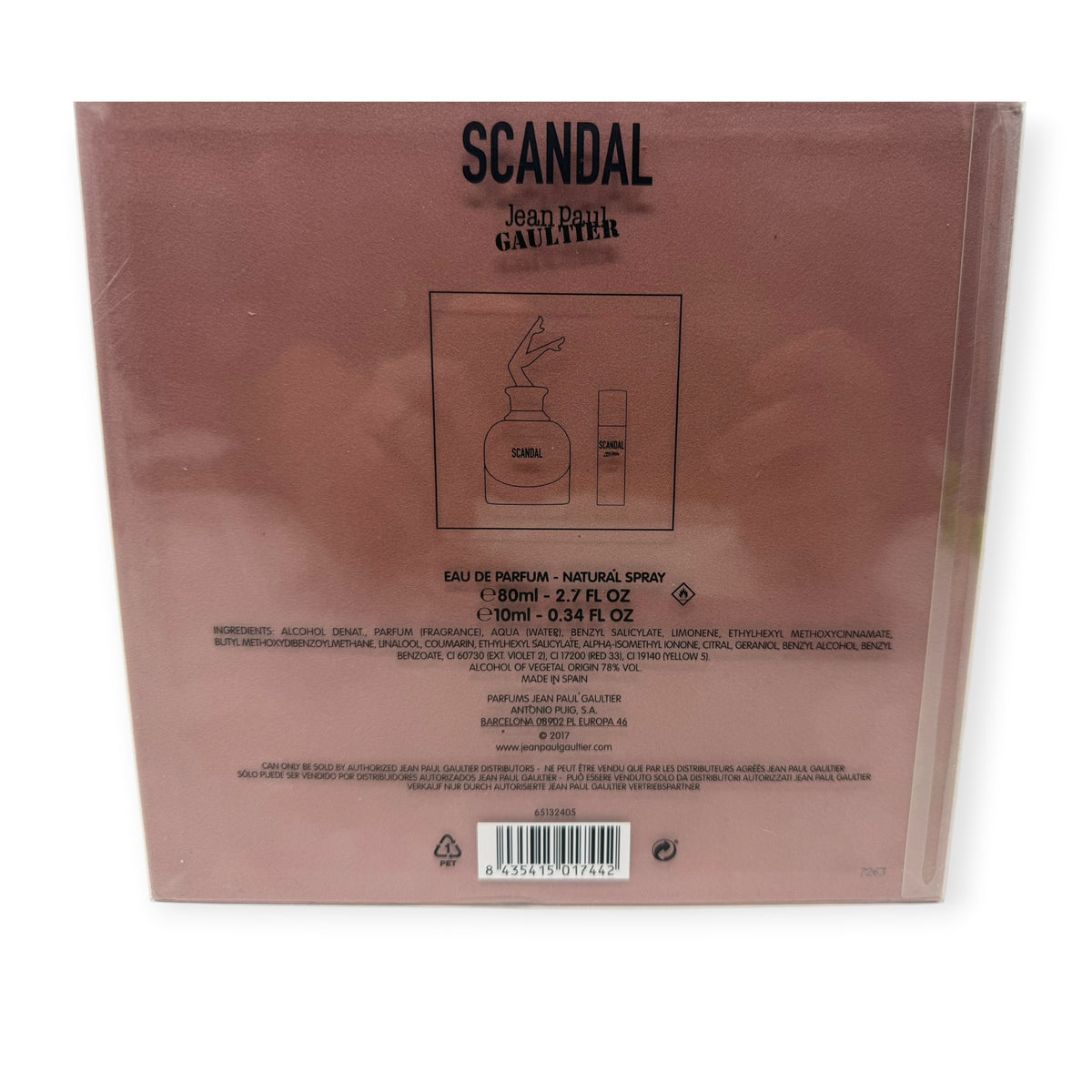 Jean Paul Gaultier Scandal Collectible Music Box Gift Set – Eau de Parfum 80ml + 10ml