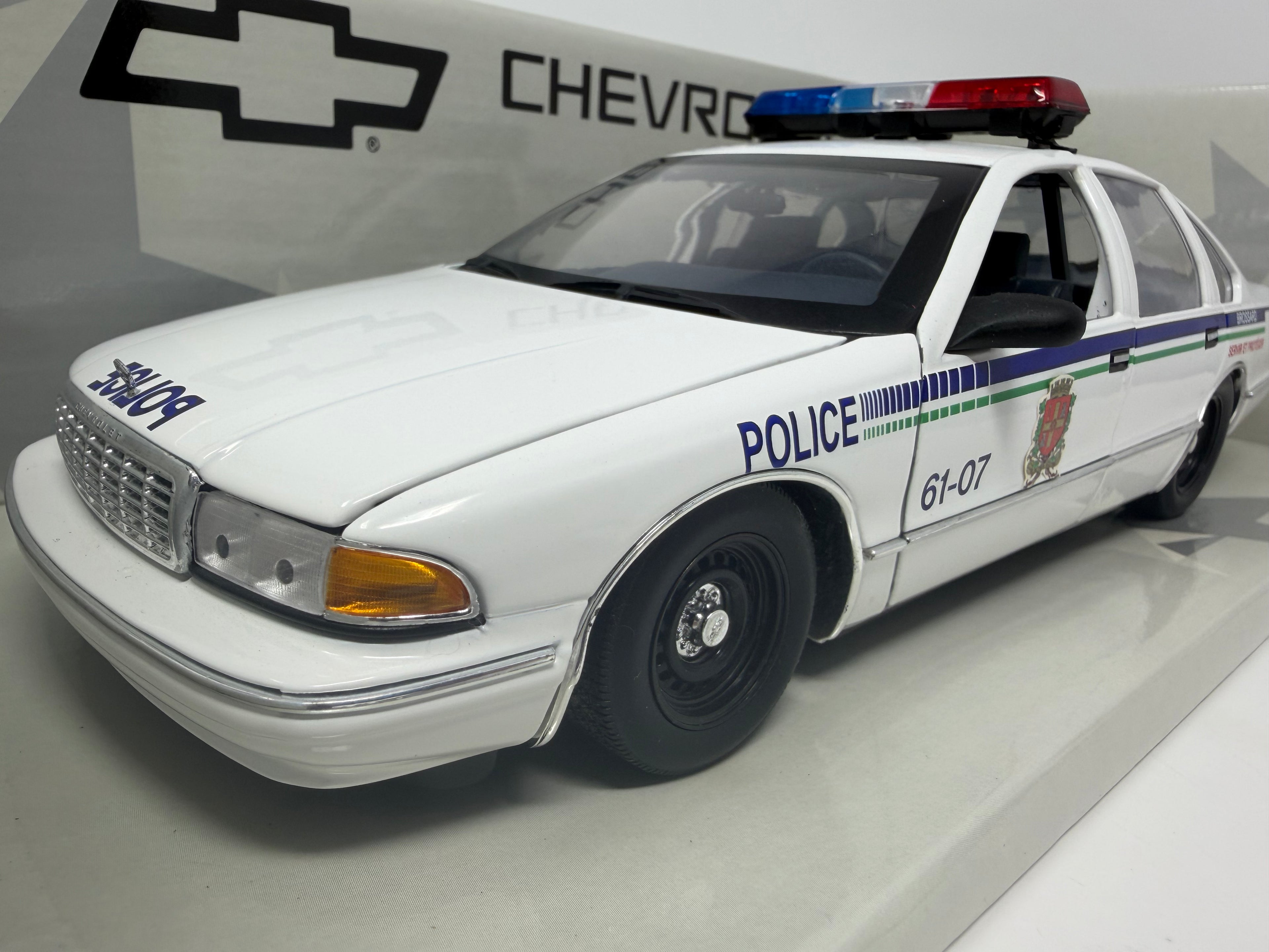 UT Models Chevrolet Caprice Brossard Police Car – Boxed Collectible Model