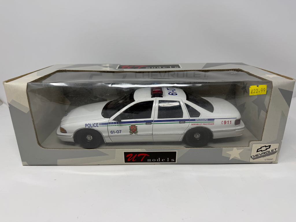 UT Models Chevrolet Caprice Brossard Police Car – Boxed Collectible Model