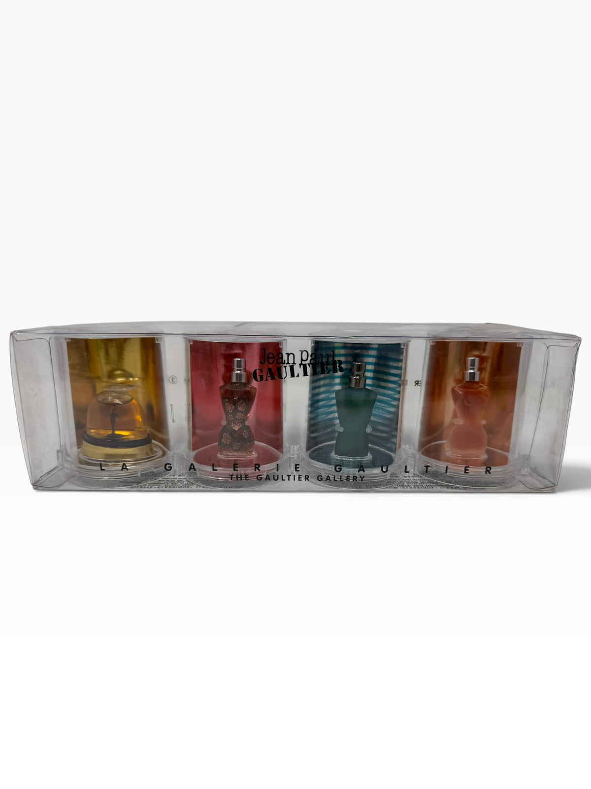 Jean Paul Gaultier La Galerie Gaultier Collectible Miniature Perfume Set – 4 Fragrances – Sealed Contents