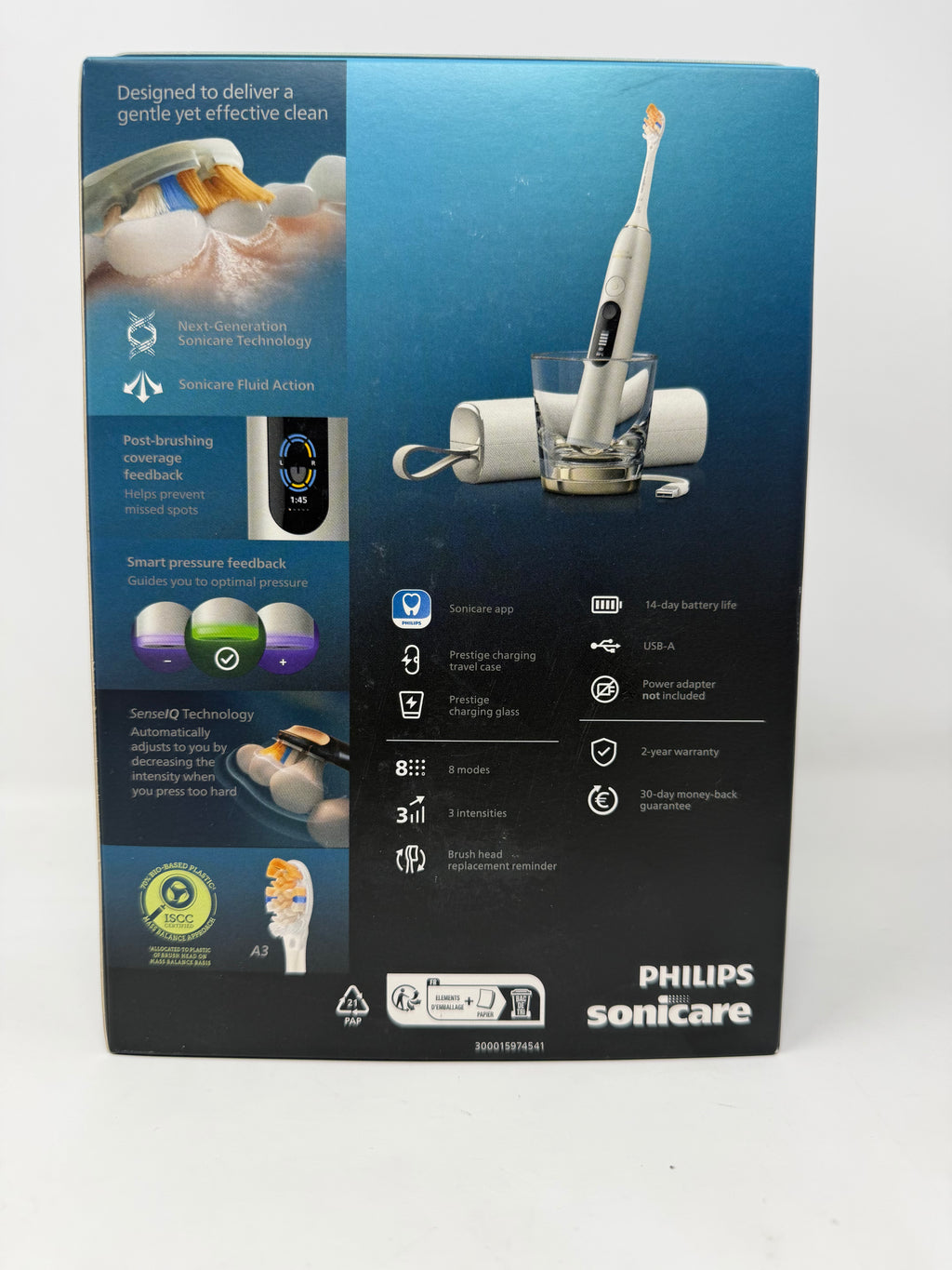 Philips Sonicare 9900 DiamondClean Prestige Electric Toothbrush – silver white – HX9815/92 – Factory Sealed