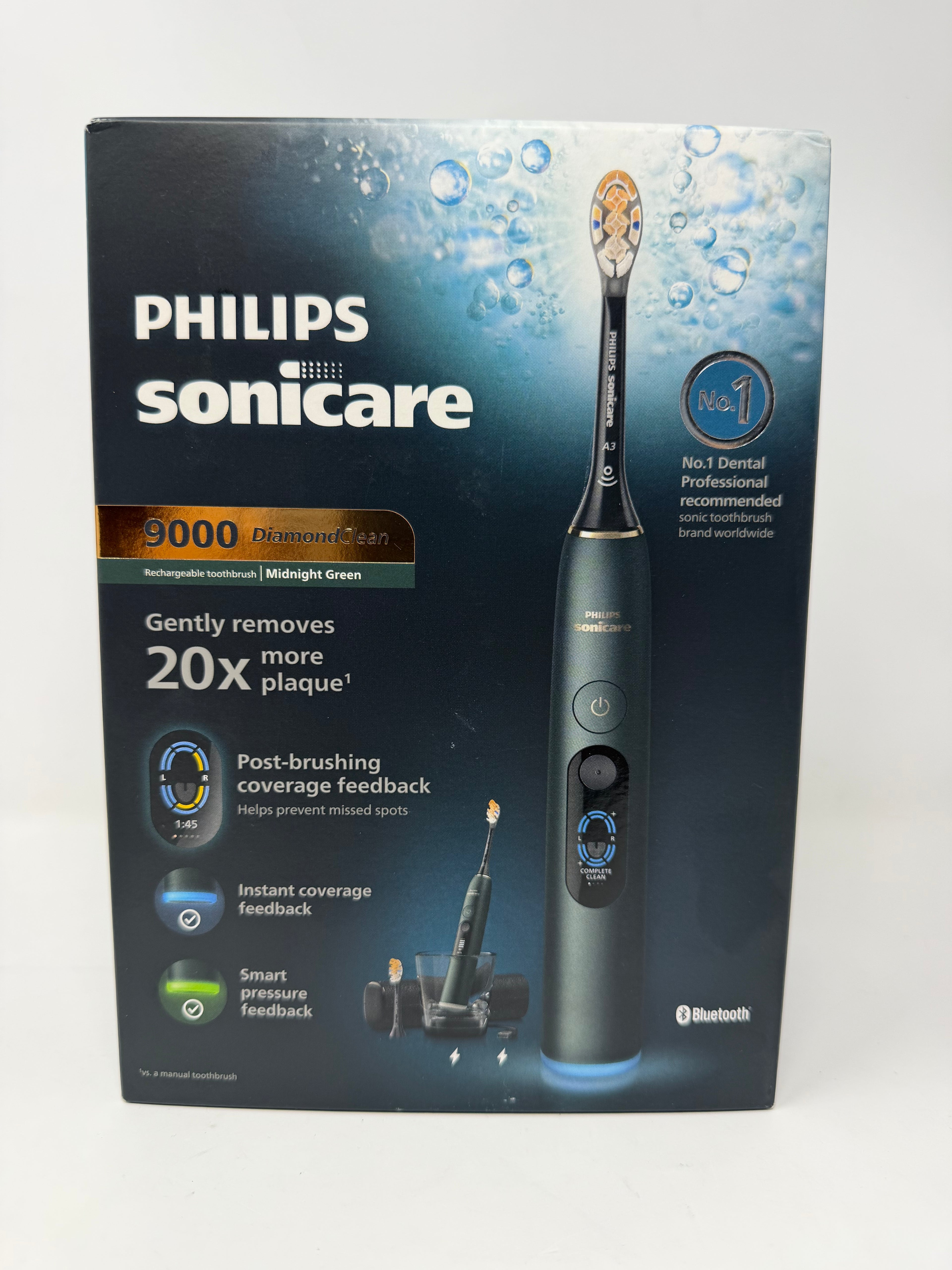 Philips Sonicare DiamondClean 9000 Electric Toothbrush – Midnight Green / Satin Mauve
