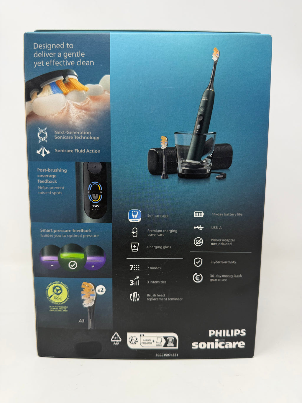 Philips Sonicare DiamondClean 9000 Electric Toothbrush – Midnight Green / Satin Mauve