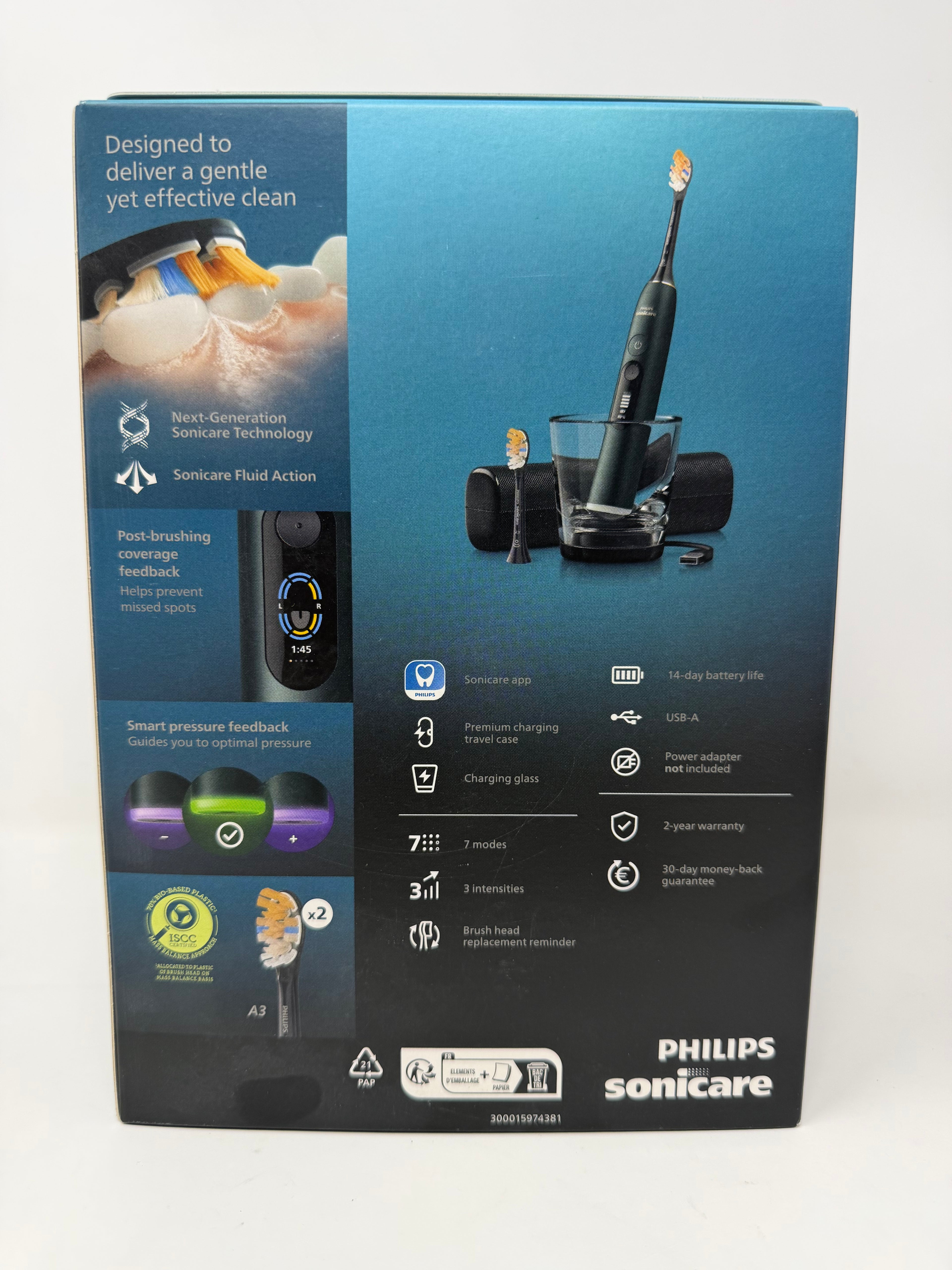 Philips Sonicare DiamondClean 9000 Electric Toothbrush – Midnight Green / Satin Mauve
