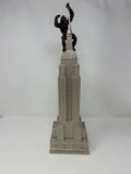 Colbar Art Empire State Building statue with King Kong, full height view