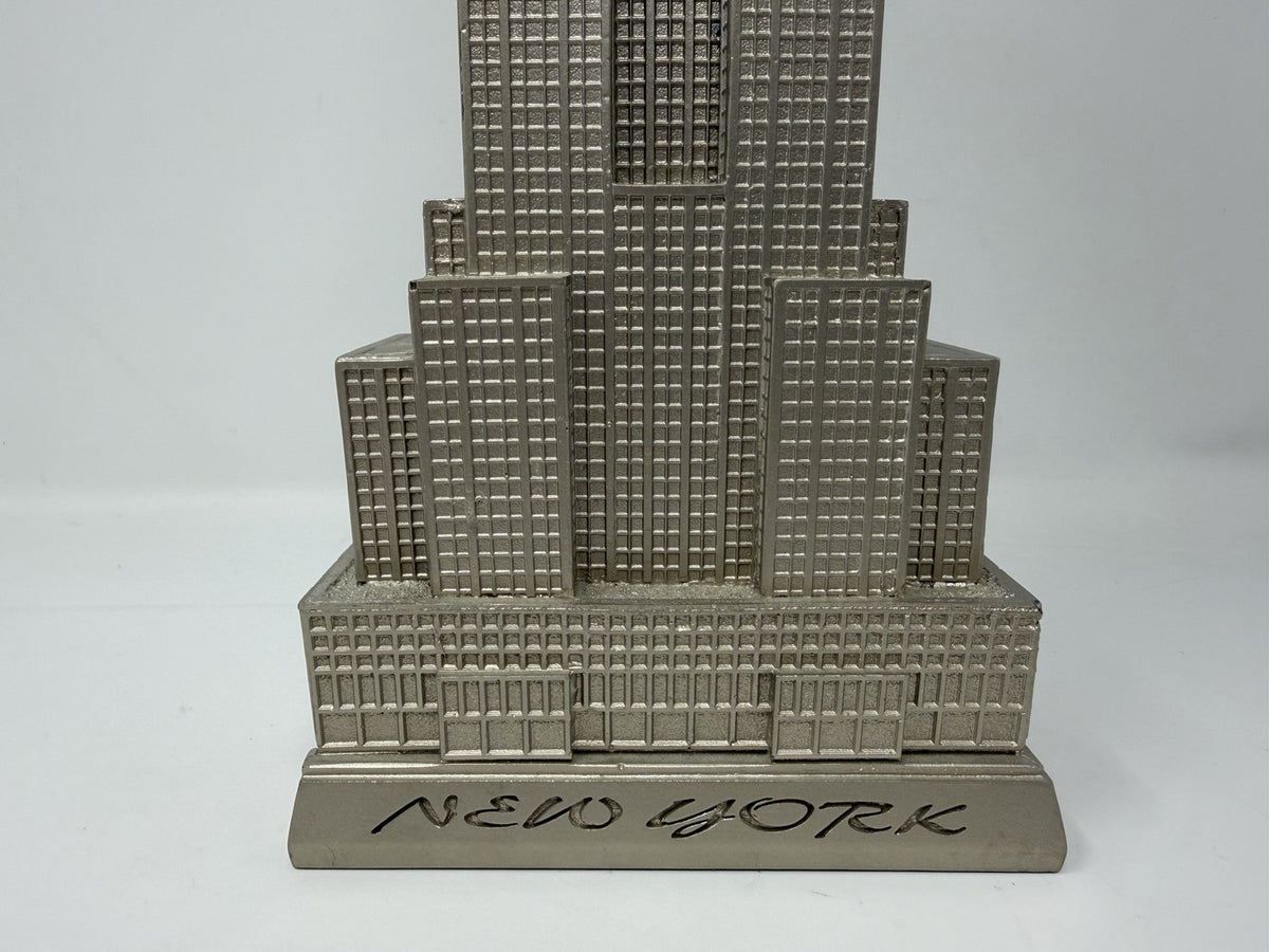 Colbar Art Empire State Building statue with King Kong, base with New York lettering