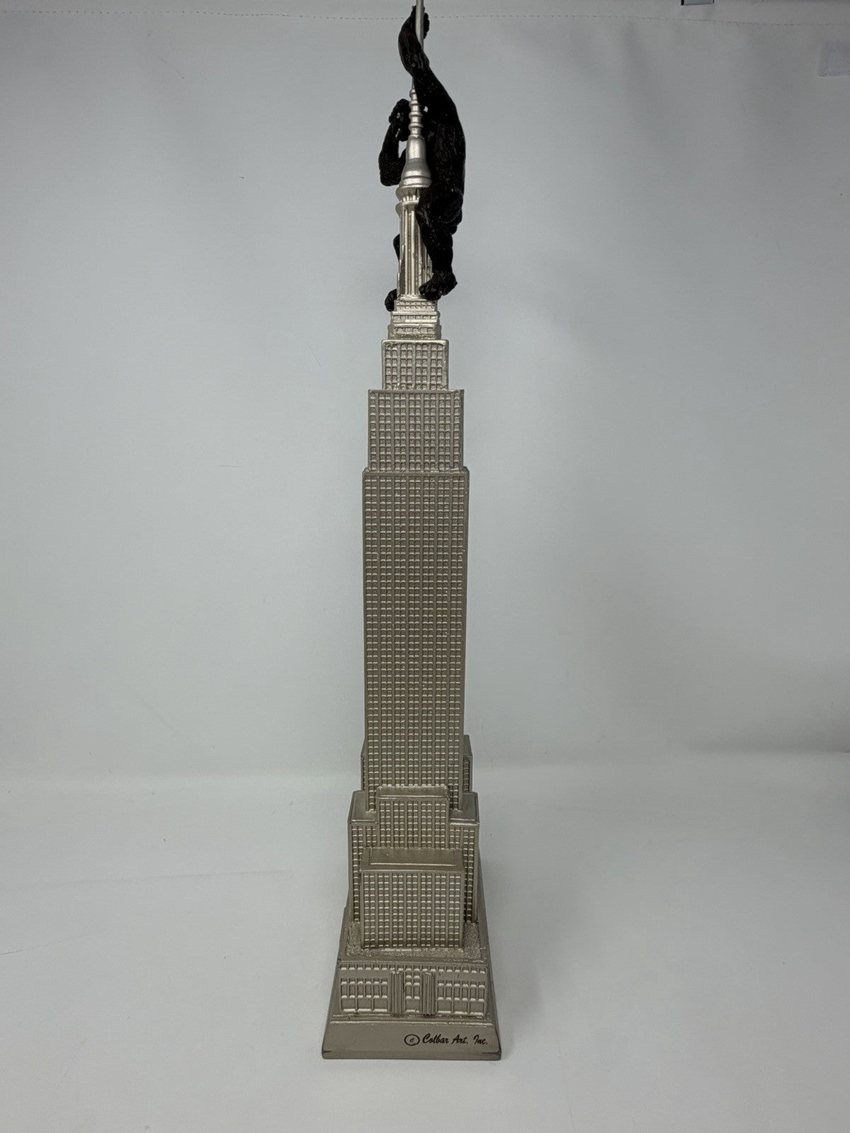Colbar Art Empire State Building statue with King Kong, rear view