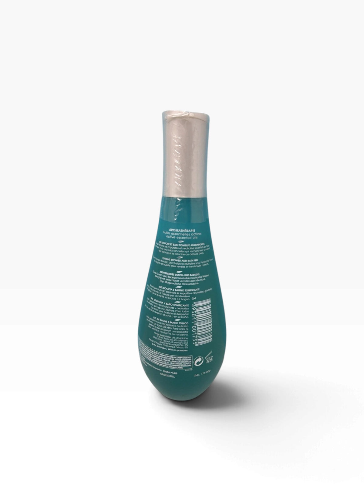 Decléor Aroma Cleanse Toning Shower & Bath Gel 250ml, new and sealed, with a clear bottle and label for bath and body use.