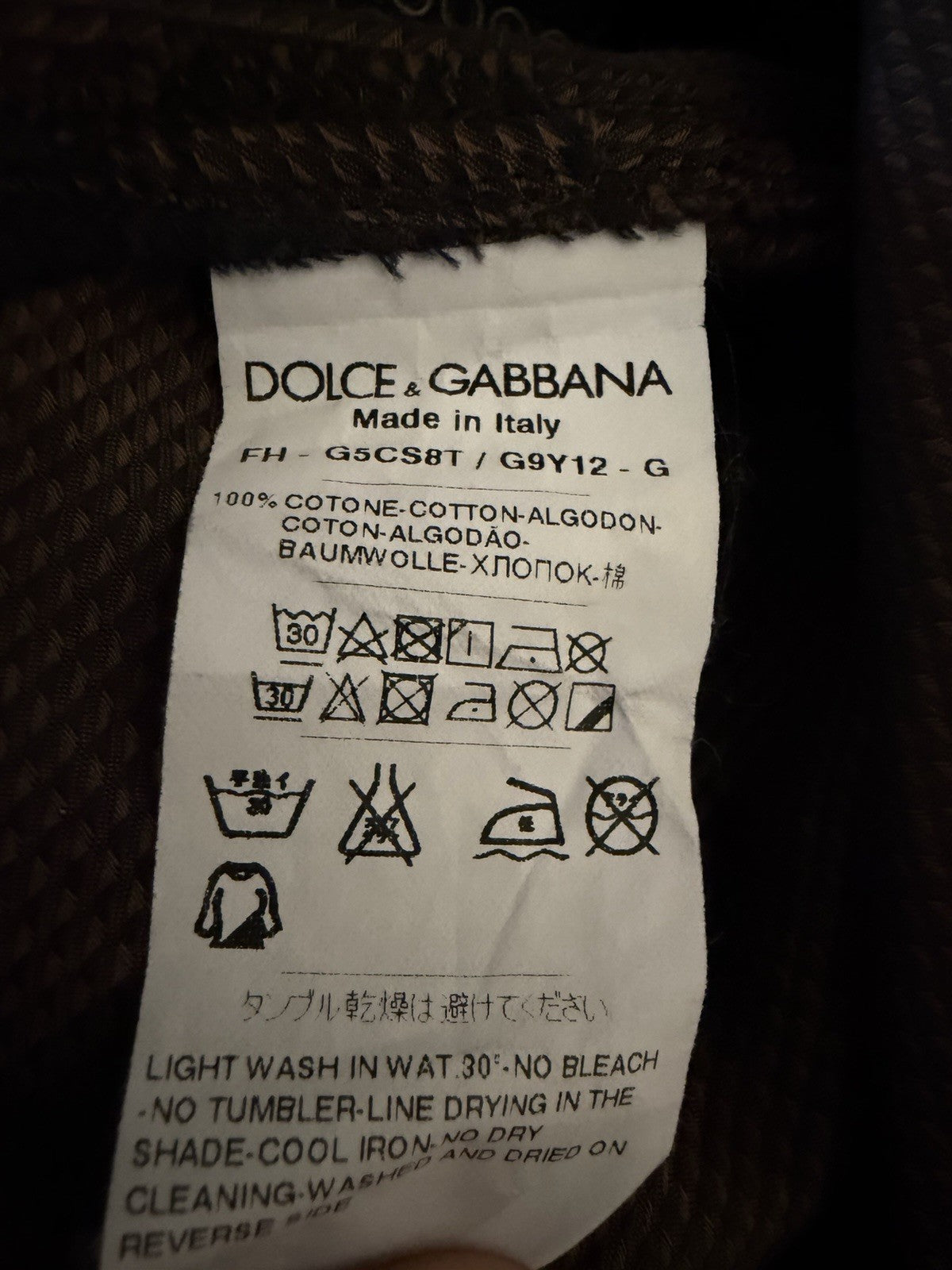 Dolce & Gabbana Gold label navy multi patchwork long sleeve button-up shirt – photo 4 of 16