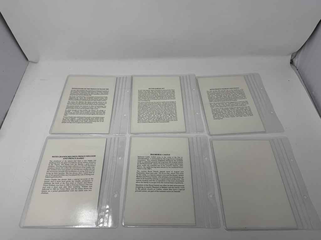 New Elizabethan Golden Age 23ct gold stamp collection, information pages