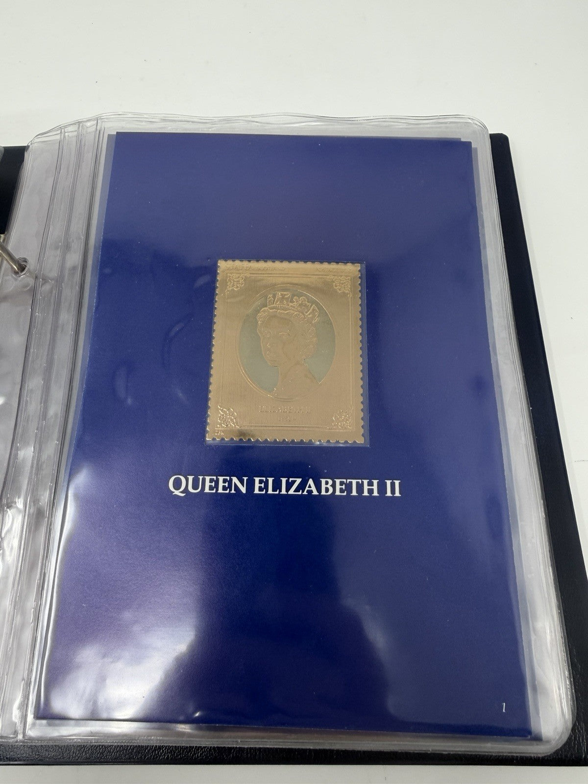 New Elizabethan Golden Age 23ct gold stamp collection, Queen Elizabeth II gold stamp