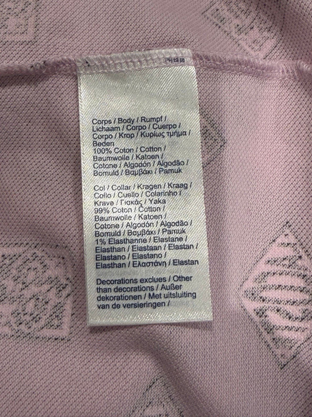 Lacoste LIVE pink all-over monogram print polo shirt with black collar – photo 8 of 10