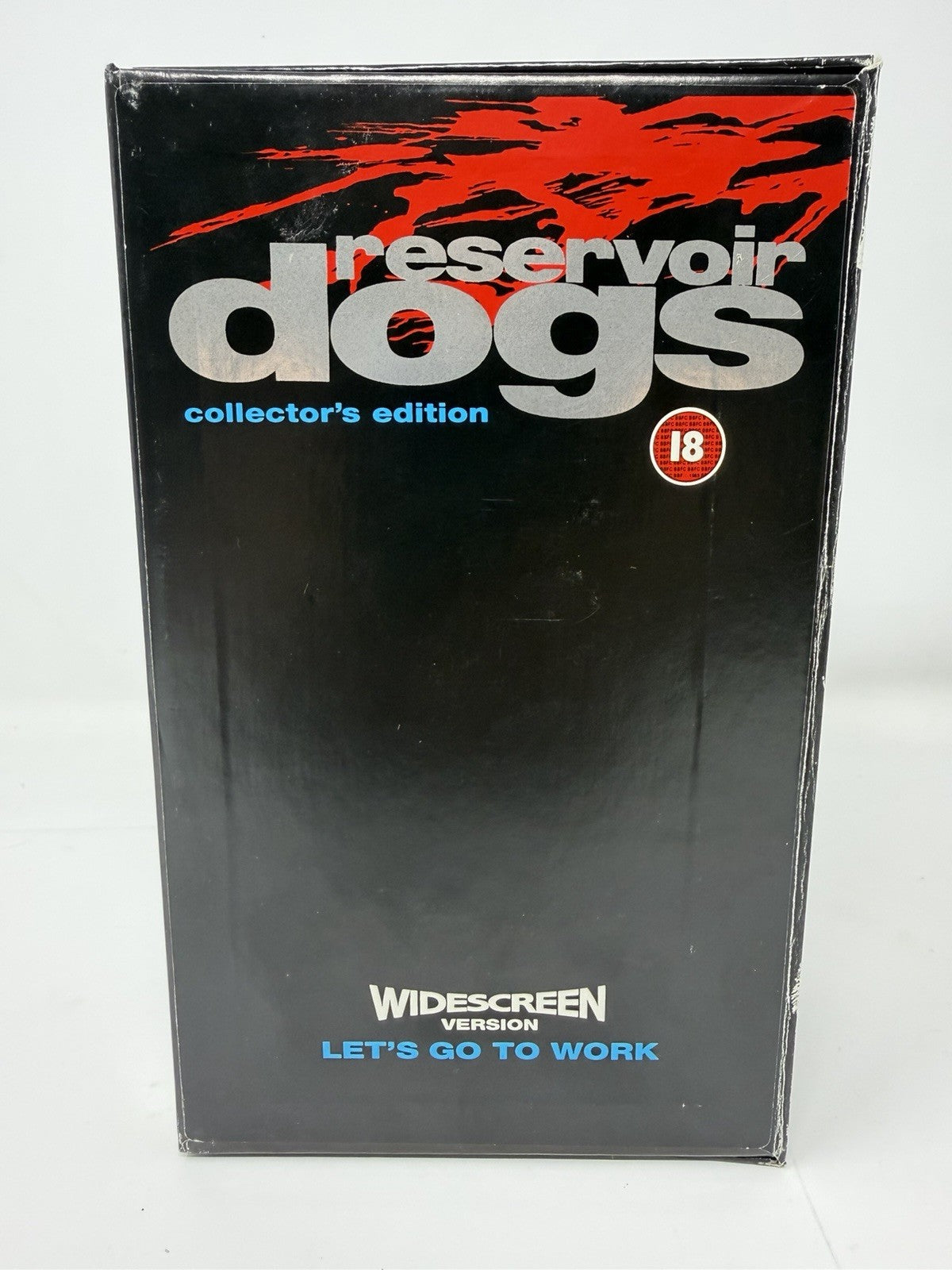 Reservoir Dogs Collector's Edition VHS box set, front of the presentation box