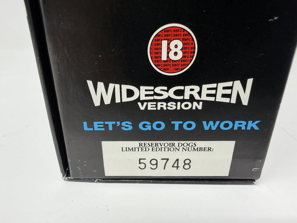 Reservoir Dogs Collector's Edition VHS box set, limited edition number 59748 on the box
