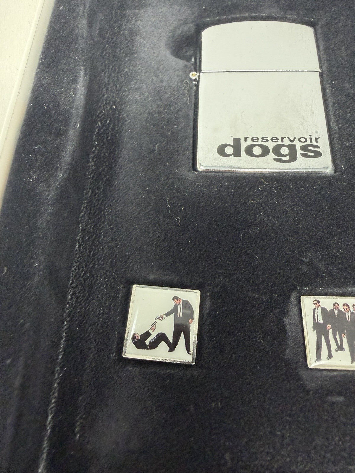 Reservoir Dogs Collector's Edition VHS box set, lighter and pin badges