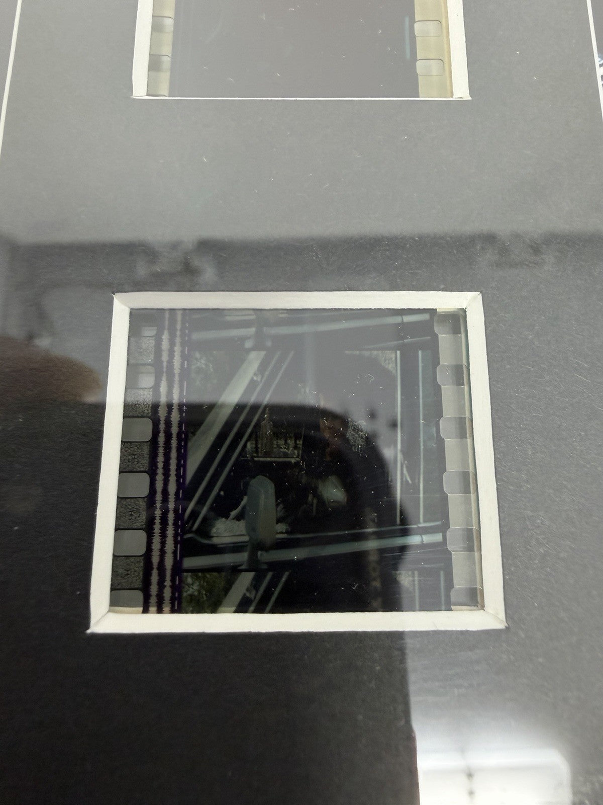 Rye By Post Terminator Trilogy framed film cell display, film cell close-up