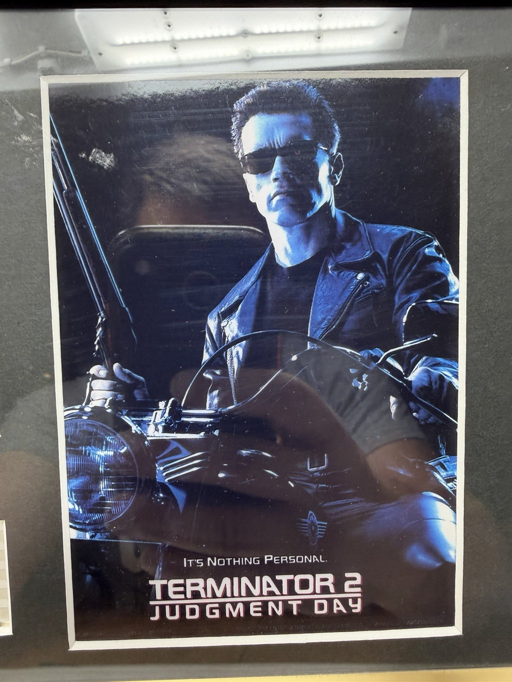Rye By Post Terminator Trilogy framed film cell display, Terminator 2 poster panel