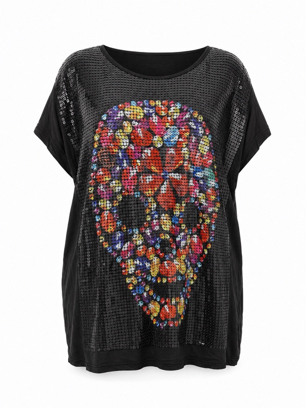 Butler & Wilson black sequin skull tunic top – photo 1 of 13