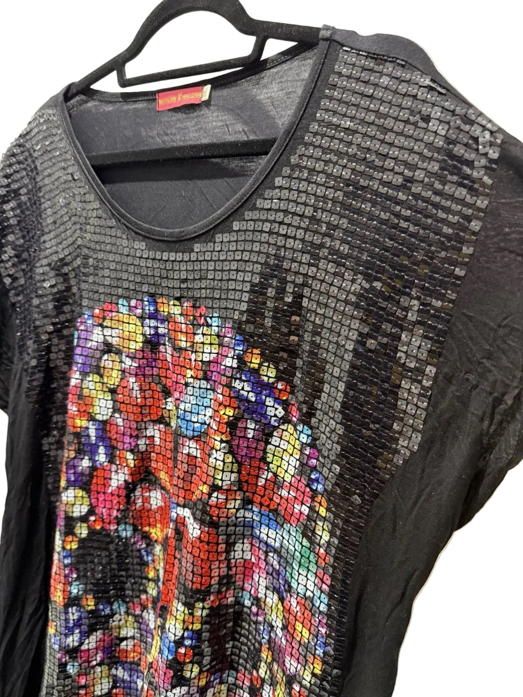 Butler & Wilson black sequin skull tunic top – photo 5 of 13