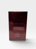 shopwitha2b Burberry for Men Eau de Toilette 100ml fragrance in a deep burgundy box with iconic check pattern detail