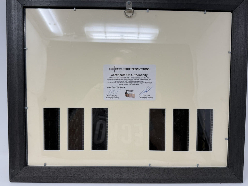 The Matrix original 35mm film cell triple presentation framed display with COA – photo 12 of 14