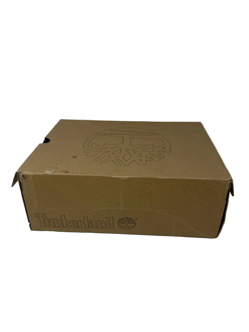 Timberland Earthkeepers black leather chukka boots for men, size UK 8.5, with visible damaged box in the image.