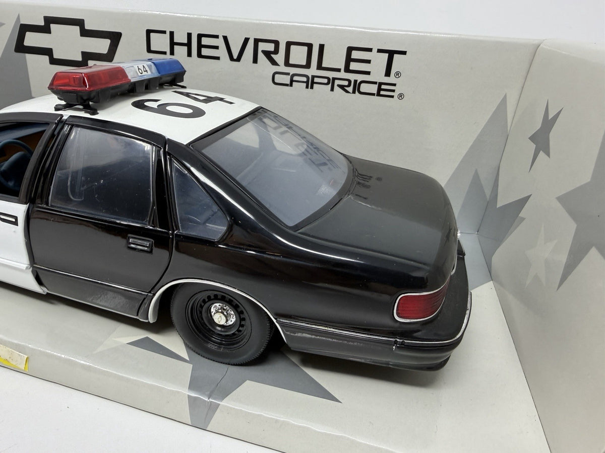 UT Models 1:18 Chevrolet Caprice Brea Police, rear three-quarter view