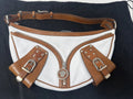 Versace Y2K white and tan leather shoulder bag with Medusa zip charm – photo 1 of 24