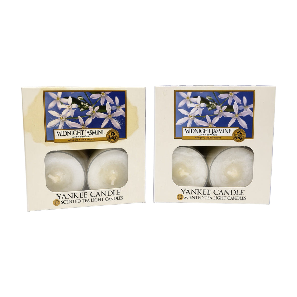 Yankee Candle Midnight Jasmine tea lights – 2 boxes of 12